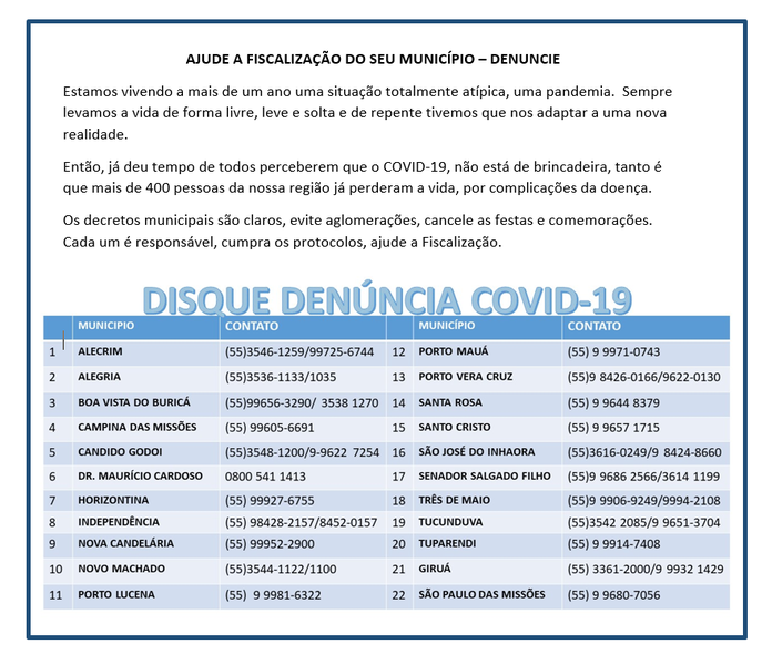 covid fiscalização